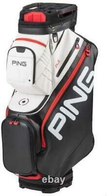 Ping 2020 DLX Golf 15 Way Cart Bag Black Red Fully-Loaded Storage 14 Pockets NEW