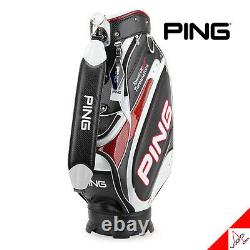 Ping 2020 Sporty A MAX Men Sports Golf Cart Caddie Bag-9 5way 8lb PU/PVC-Black