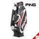 Ping 2020 Sporty A Max Men Sports Golf Cart Caddie Bag-9 5way 8lb Pu/pvc-black