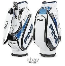 Ping 2020 Sporty A MAX Men Sports Golf Cart Caddie Bag-9 5way 8lb PU/PVC-White