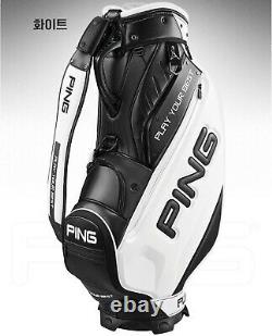 Ping 2020 Sporty M20 Men Sports Golf Cart Caddie Bag-9 5way 11lb PU/PVC White