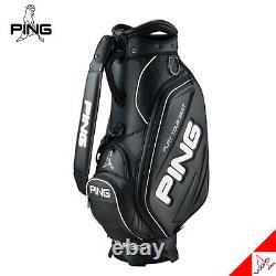 Ping 2021 Sporty M25 Men Sports Golf Cart Caddie Bag-9 5way 9lb PU/PVC Black