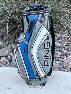 Ping Cart Bag Golf Bag 15-way Divider Gray Blue