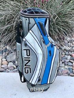 Ping Cart Bag Golf Bag 15-way Divider Gray Blue