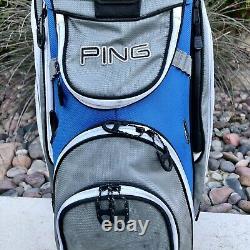 Ping Cart Bag Golf Bag 15-way Divider Gray Blue