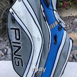 Ping Cart Bag Golf Bag 15-way Divider Gray Blue