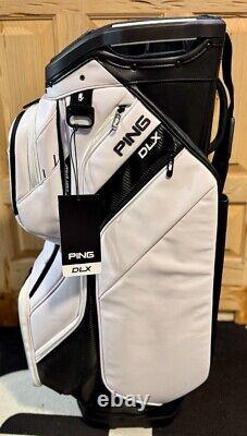 Ping DLX Cart Golf Bag, White Vinyl Leather (t-287) New! Make Offer