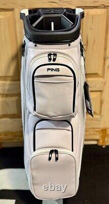 Ping DLX Cart Golf Bag, White Vinyl Leather (t-287) New! Make Offer