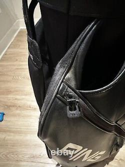 Ping DLX Cart Staff Bag 15-way BlackPadded Shoulder Strap NICE
