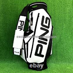 Ping Golf Cart Bag Tour Light Model 9.5in White Black 5-way Divider Pocket 3.7kg