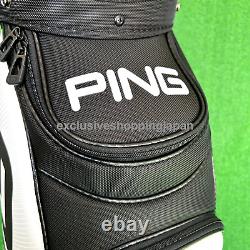 Ping Golf Cart Bag Tour Light Model 9.5in White Black 5-way Divider Pocket 3.7kg