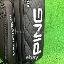 Ping Golf PU Classic Cart Bag 9 inch 5-way Black Lightweight Unisex 2024 Model