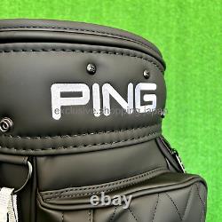 Ping Golf PU Classic Cart Bag 9 inch 5-way Black Lightweight Unisex 2024 Model