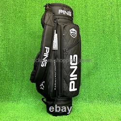 Ping Golf PU Classic Cart Bag 9 inch 5-way Black Lightweight Unisex 2024 Model