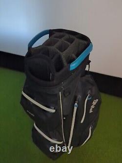 Ping Pioneer Monsoon 14 Way Golf Cart Bag Black / Blue Waterproof