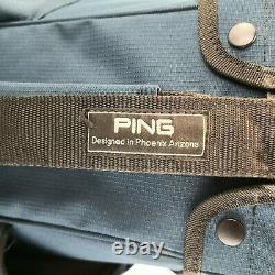 Ping Traverse Cart Golf Bag 14 Way Blue Neon Green VGC