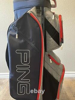 Ping Traverse Cart Golf Bag (Black) 14-Way Top Ping Cart Golf Bag
