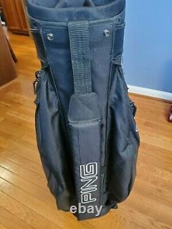 Ping Traverse Cart Golf Bag (Black) 14-Way Top Ping Golf Bag