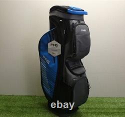 Ping Traverse Men's 14-Way Cart Bag Black/Grey/Blue New