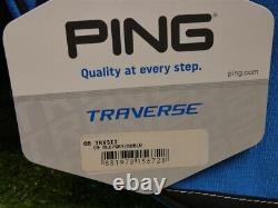 Ping Traverse Men's 14-Way Cart Bag Black/Grey/Blue New