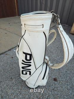 Ping Vintage White 4 Divider Golf Cart Bag
