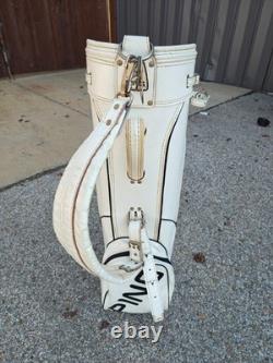 Ping Vintage White 4 Divider Golf Cart Bag