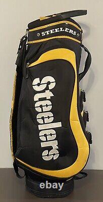 Pittsburgh Steelers 14 Way Divided Golf Cart Bag Shoulder Strap Great Condition