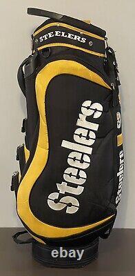 Pittsburgh Steelers 14 Way Divided Golf Cart Bag Shoulder Strap Great Condition