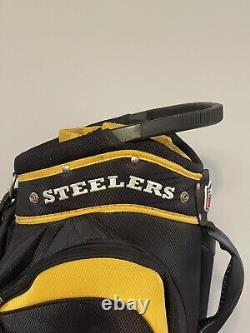 Pittsburgh Steelers 14 Way Divided Golf Cart Bag Shoulder Strap Great Condition