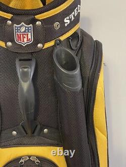 Pittsburgh Steelers 14 Way Divided Golf Cart Bag Shoulder Strap Great Condition