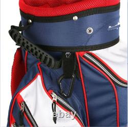 Pow? Rbilt TPS 5400 14-Way Flag Golf Club Cart Bag RED, WHITE & BLUE, 7.05 lbs