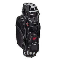 Premium Cart Bag with 14 Way Organizer Divider Top 15.5L x 11.75W x 41H Black