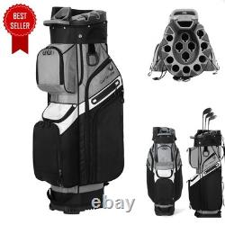 Private Country Club Premium Golf Cart Bag for Men with 14 Way Organizer Divider