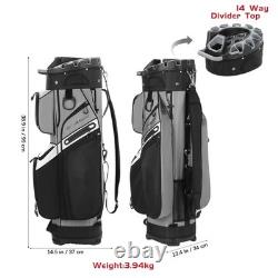 Private Country Club Premium Golf Cart Bag for Men with 14 Way Organizer Divider