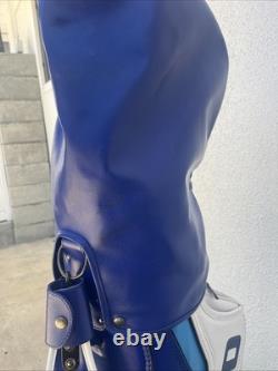 RARE 90s Vintage Mizuno Staff Tour Golf Cart Bag With Rain Cover