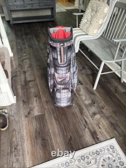 RARE Nike Plaid 14 Way Cart Golf Bag