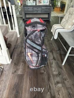 RARE Nike Plaid 14 Way Cart Golf Bag