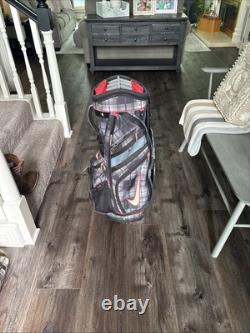 RARE Nike Plaid 14 Way Cart Golf Bag