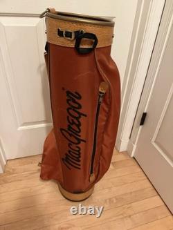 RARE Vintage MacGregor Golf Club Cart / Carry Orange Golf Bag