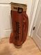 Rare Vintage Macgregor Golf Club Cart / Carry Orange Golf Bag