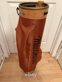 RARE Vintage MacGregor Golf Club Cart / Carry Orange Golf Bag