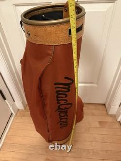 RARE Vintage MacGregor Golf Club Cart / Carry Orange Golf Bag