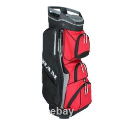 Ram Golf Deluxe Cart Bag with 14 Full Length Dividers and Putter Hole