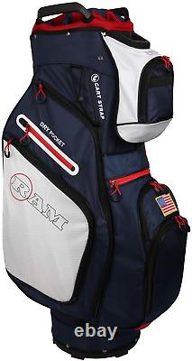 Ram Golf FX Deluxe Golf Cart Bag with 14 Way Dividers USA Flag