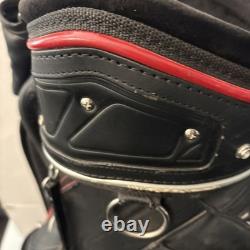 Rare Nike Golf Tour Staff Bag Black/Red VR Swoosh Premium Cart Bag READ