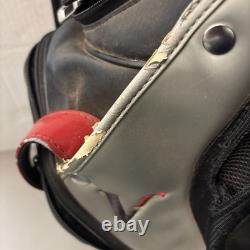 Rare Nike Golf Tour Staff Bag Black/Red VR Swoosh Premium Cart Bag READ