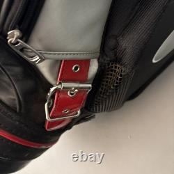 Rare Nike Golf Tour Staff Bag Black/Red VR Swoosh Premium Cart Bag READ