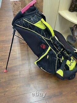 Rare Oakley Red CodeT Golf Stand Caddy Bag 7 Way MINT RARE