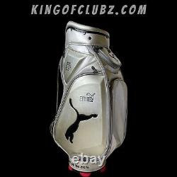 Rare Puma Golf Tour Cart / Carry Bag / Silver With Storm Hood