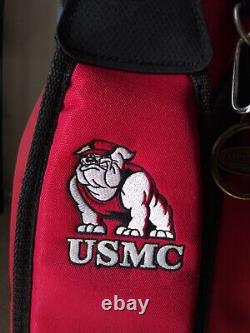 Rare Team Golf Cart Bag U. S. Marine Corp USMC 14-Dividers Red Hard To Find